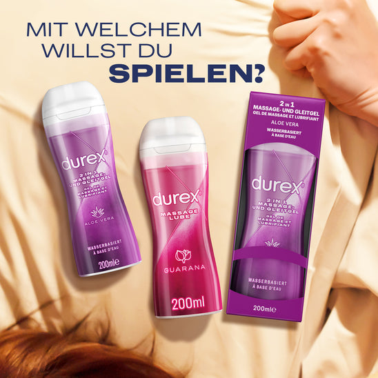 Durex 2 in 1 Massage- und Gleitgel Aloe Vera
