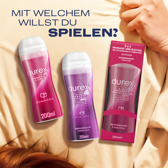 Durex 2 in 1 Massage - und Gleitgel Guarana