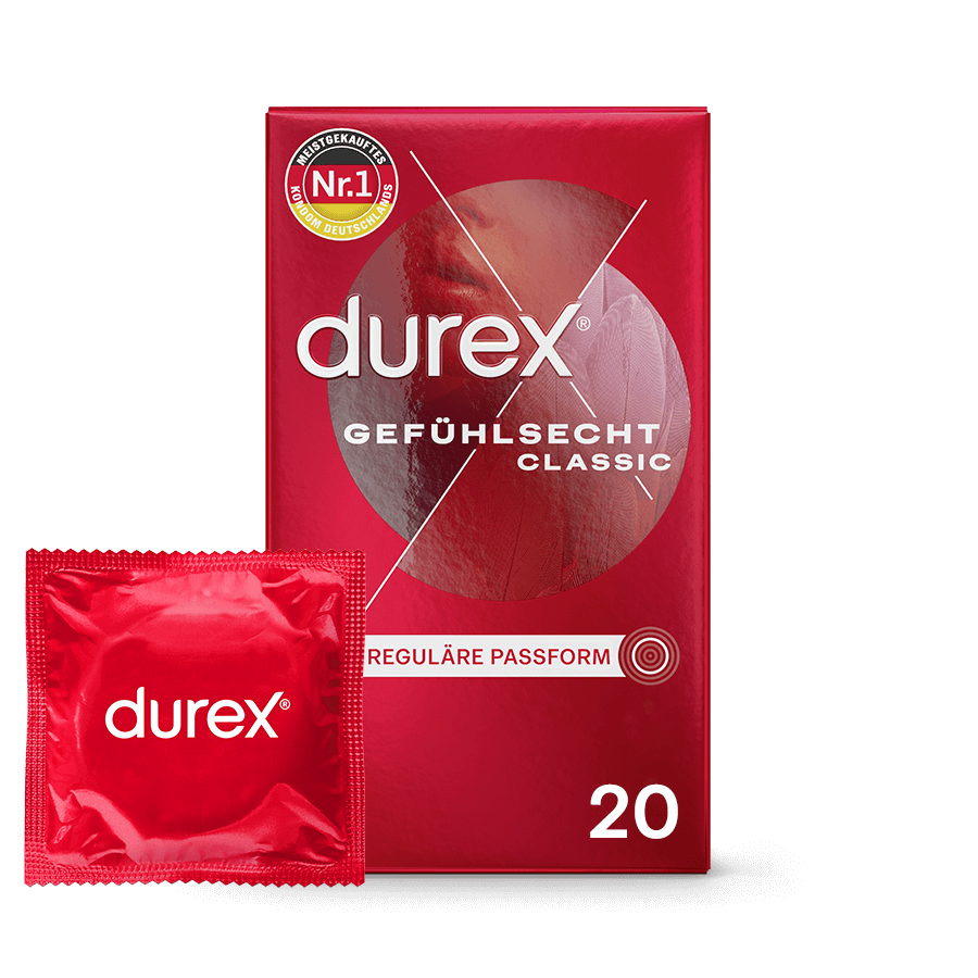 Durex Gefühlsecht Classic, 20 Kondome