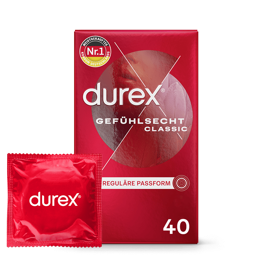 Durex Gefühlsecht Classic, 40 Kondome